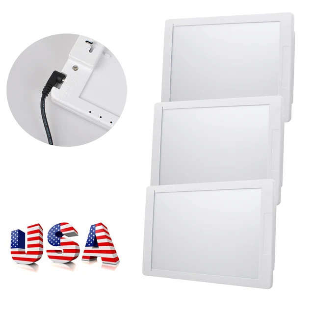 3pcs Dental X-Ray Film Illuminator Light Box Viewer LED light Panel Lab