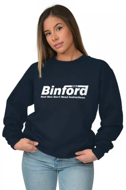 Binford Toolman Tim Allen 90s TV Show Gift Adult Long Sleeve Crew Sweatshirt 3