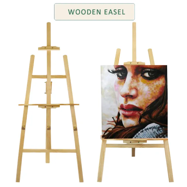 Studio Wooden Easel Display Art Craft Artist Cafe Wedding Painting Stand  Ajust