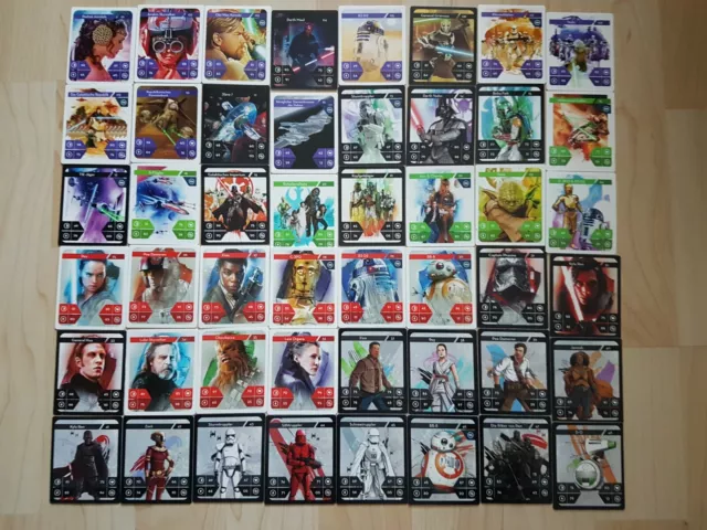 Kaufland Star Wars Karten  Komplett alle 48 Komplettsatz 1-48 Normal Sticker