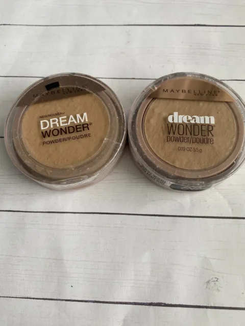 Maybelline Dream Wonder Compact Face Pressed Powder, 83 Golden Beige SEALED 2X