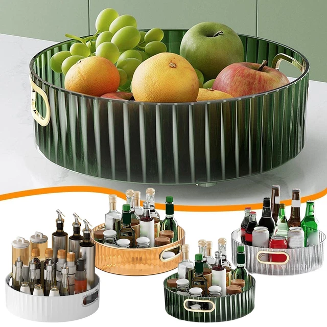360o Placa Giratoria Fruta Almacenamiento Baño Contenedor Venta Caliente