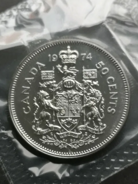 *** Canada  50  Cents  1974  ***  Proof  Like  ***  Sealed  Coin  ***