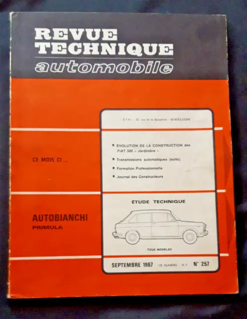 Revue technique Autobianchi Primula