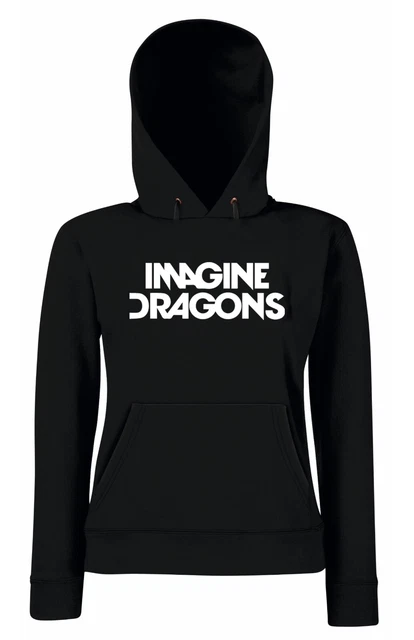 Felpa con Cappuccio degli IMAGINE DRAGONS unisex taglie adulto e bambini