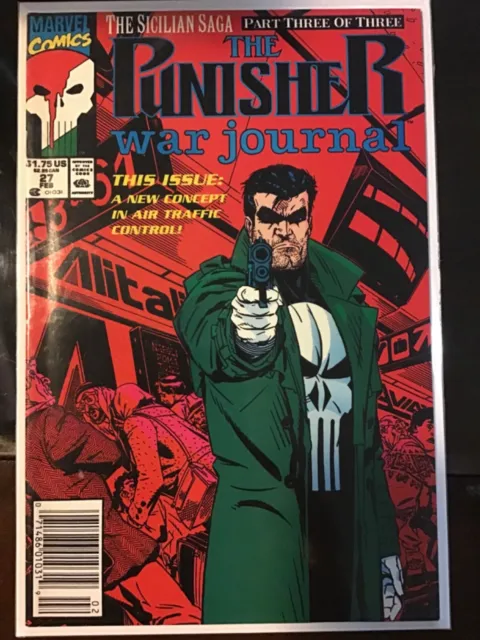 The Punisher War Journal #27 1991 MARVEL COMIC BOOK 8.0 NEWSSTAND V1-91