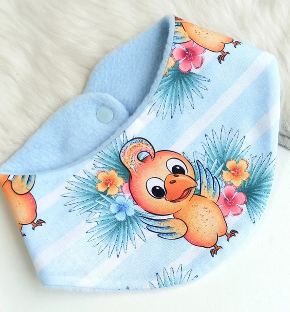 NEU * Halstuch mit FLEECE * Kinder * Baby * Dreieckstuch * Schal * Vogel