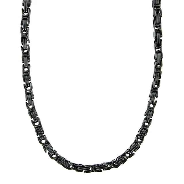 Collier Chaîne Byzantine En Or Rose Plaqué - Homme Ou Femme - Bijou Neuf Avec Emballage - Fabriqué En Italie