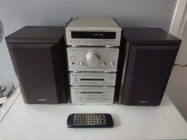 Technics SE-HD50 ST-HD50 RS-HD70 SL-HD60 SB-HD50A Hi-Fi System w. Remote- Tested