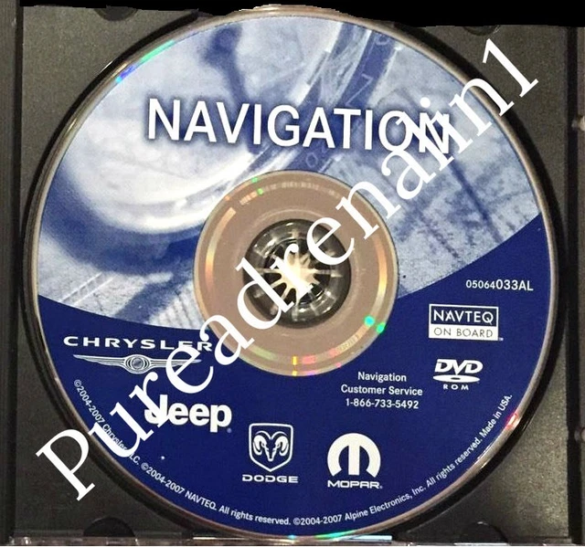20042007 DODGE CHARGER Rb1 Rec Navigation Gps Map Disc Cd Dvd 2014