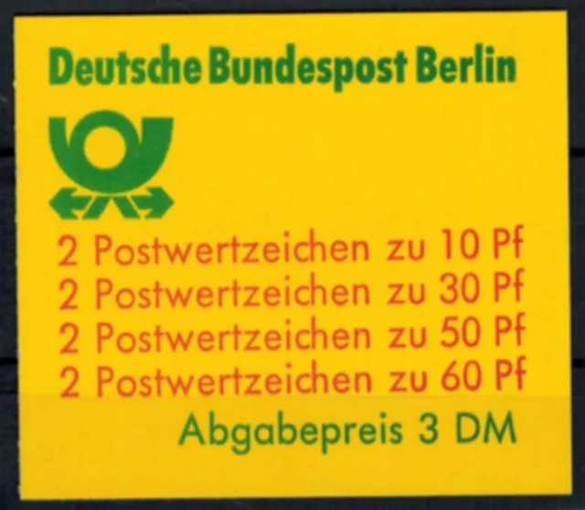 Berlin Markenheftchen 12 b oZ Burgen und Schlösser 1980 tadellos postfrisch