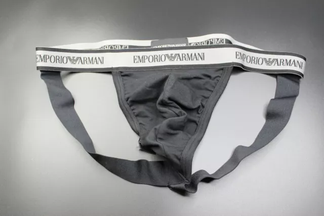 Emporio Armani men black jock strap jockstraps Underwear size M L