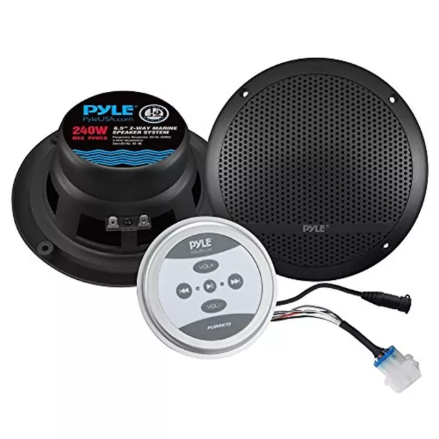 Universal Mount Bluetooth Speaker & Amplifier System (6.5’’ Speakers, 240 Watt)