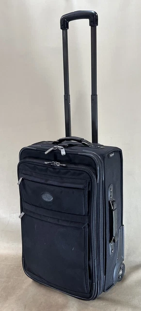 Kirkland Signature Duramax 22” Upright CarryOn Expandable Wheeled Suitcase Black