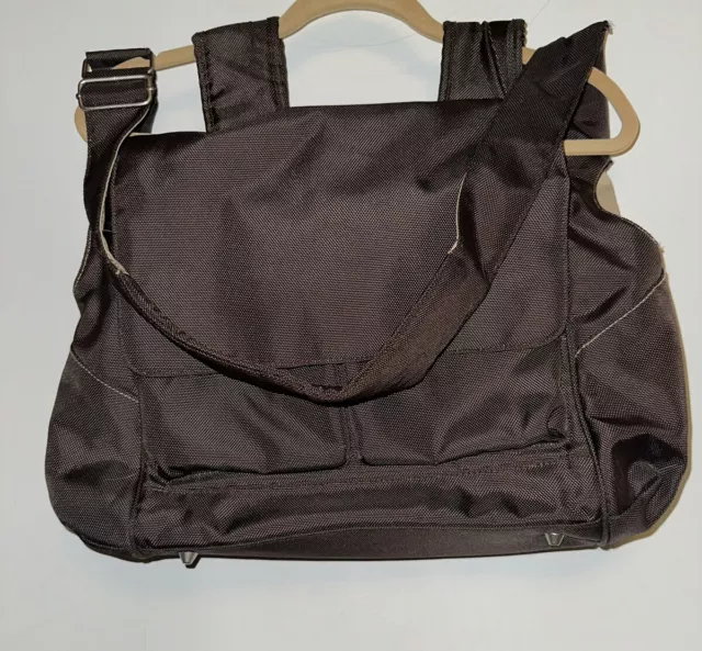 Pottery Barn Kids Diaper Bag Messenger Convertible Shoulder/Backpack Brown