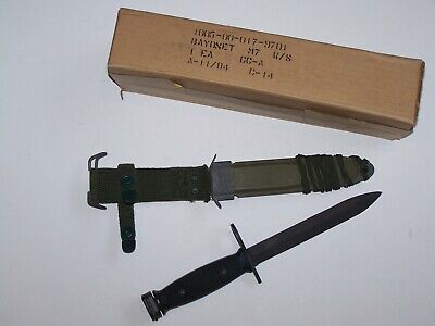 NOS Knife M7 Bayo & M8A1 USA Military USMC Vietnam War Era PWH BOC Imperial