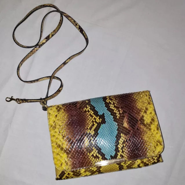 EMILIO PUCCI ~ New Real pure SNAKESKIN  crossbody / clutch Bag  ~  AUTHENTIC 2