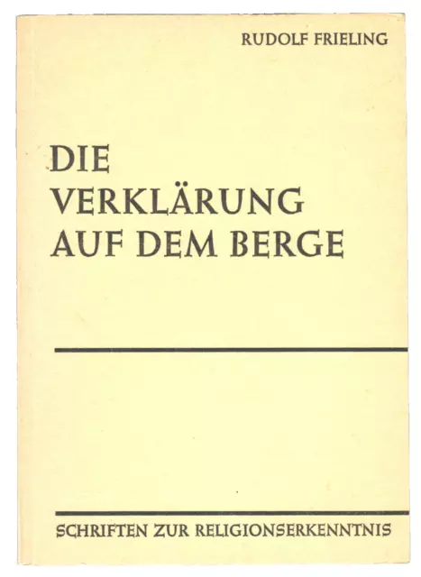 Rudolf Frieling: Verklärung auf dem Berge. Anthroposophie Christengemeinschaft