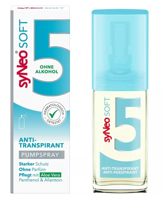 syNeo 5 soft Antitranspirant Pumpspray ohne Alkohol für Damen und Herren