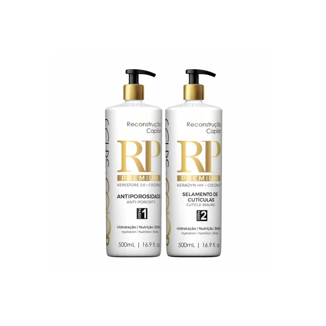 Kit Professionnel De Traitement Kératine Robson Peluquero CCRP - 4 étapes, 3x500ml + 300ml, Sans Formaldéhyde