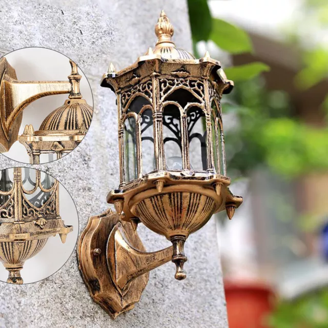 Retro Outdoor Lantern Wall Sconce Porch Light Lamp Exterior Lighting Fixture