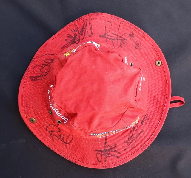 Casquette signée ROSSI MAMOLA ELIAS ROBERTS Moto GP France 2006 SIGNED HAT CAP