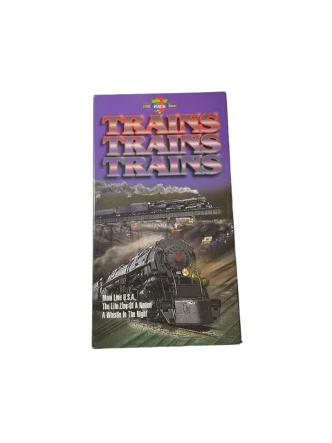 New Trains Trains Trains VHS Main Line USA, Life Line of a Nation, Whistle Night