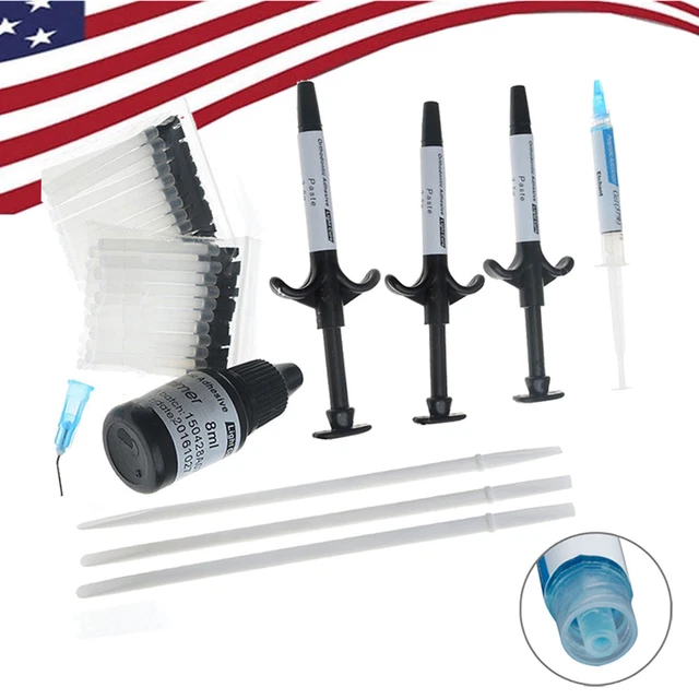 Dental Ortho-Bonding primer adhesive Metal Bracket Light Cure Adhesive Set USA