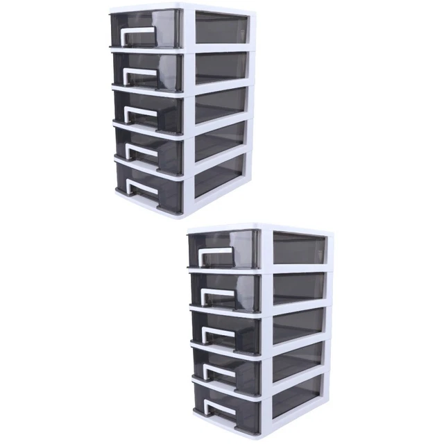 2 Pack Organisateur De Bureau Avec Tiroirs Bijoux Stockage Meuble Chaussure