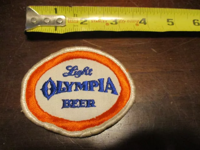 Light Olympia Beer company logo old school drinking tavern  collectible' patch