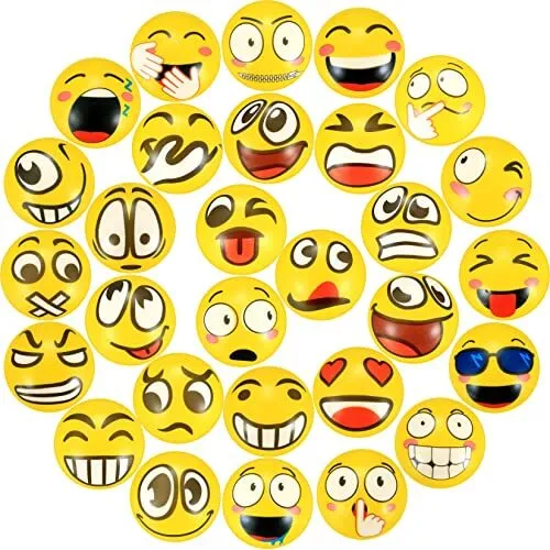 Anti Stress - Balle Anti-stress - 6pcs Emoji Face - Enfant - Balle  Antistress - Adulte - Jouet