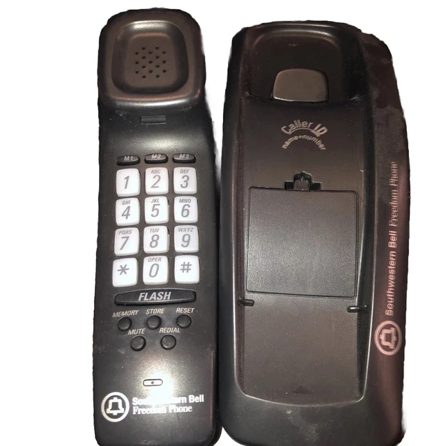 Southwestern Bell Trimline Wall Mount Freedom Phone Caller ID-1997-nostalgia!