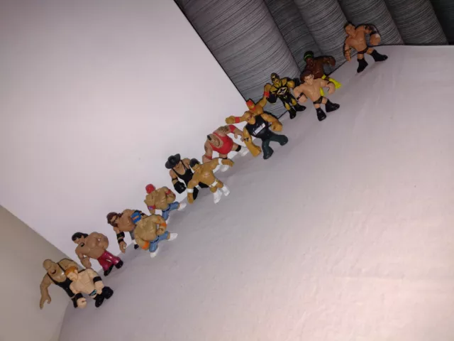 WWE 15  RUMBLERS WRESTLING MINI FIGURES BUNDLE Mixed Job Lot Various Including.. 2