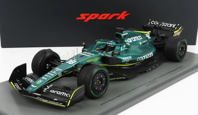 Spark Aston Martin F1 AMR22 Emilia Romagna Gp 2022 Stroll #18 Avec / Showcase 1/