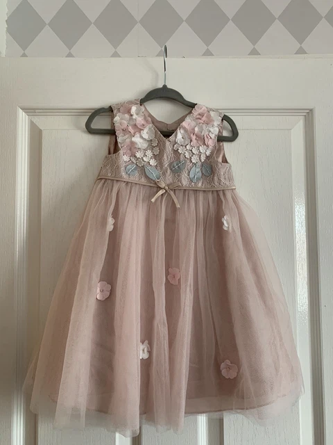 MONSOON PINK FLOWER Baby Girls Dress 12 18 Months 13.00 PicClick UK