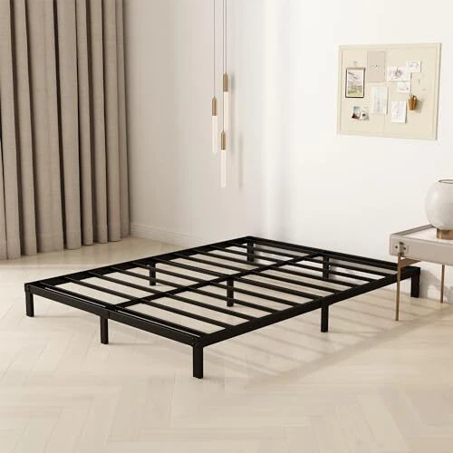 SIZE BED FRAME Heavy Duty Metal Platform Bed Frame No Box Spring King 8