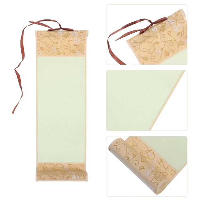 2 PZ RULLO Da Appendere A Parete Pergamena Calligrafia Carta Cinese - Foto 9