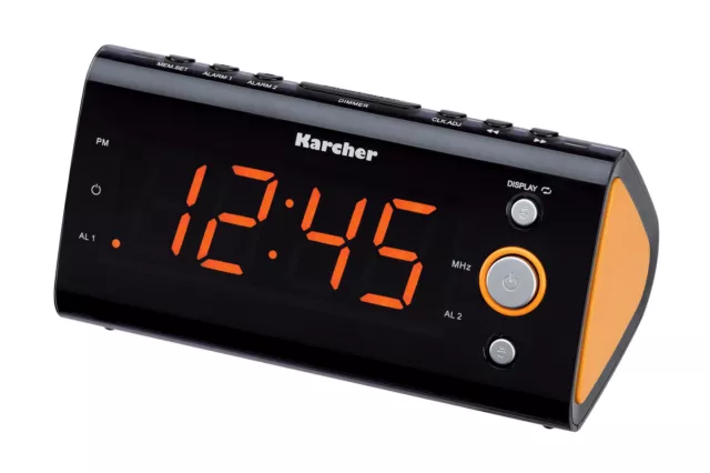 Karcher UR 1040-O Uhrenradio Wecker Radio Raumtemperaturanzeige Radiowecker