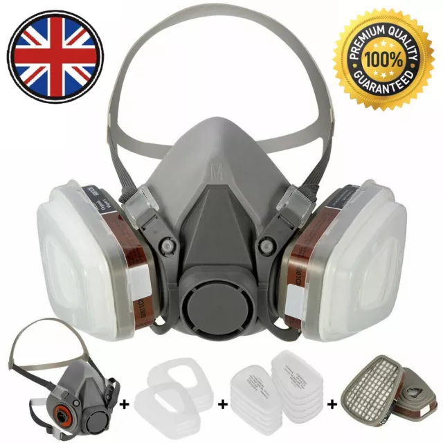 Reusable Half Facepiece,Safety Dust Face Cover,Full Face Smells/Fumes/Sawdust UK