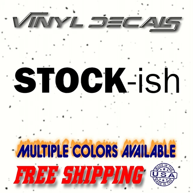 Stock-ish Vinyl Sticker Decal / car truck window modified slammed drift illest