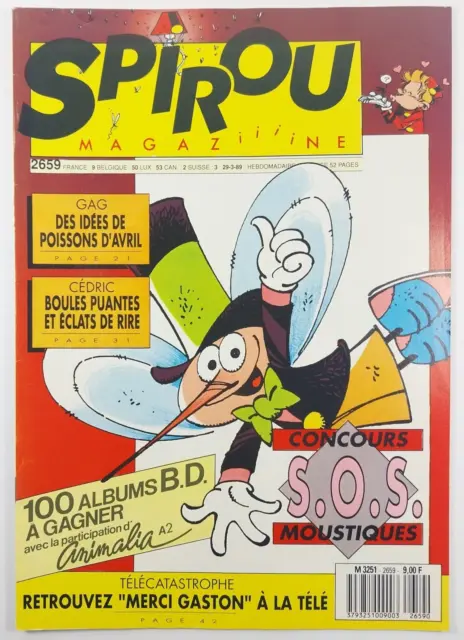 Spirou Magazine N°2659 SOS Moustiques Mars 1989
