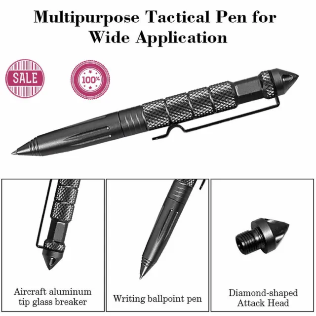 Outdoor Kugelschreiber Tactical Pen Kubotan Glasbrecher Selbstverteidigung