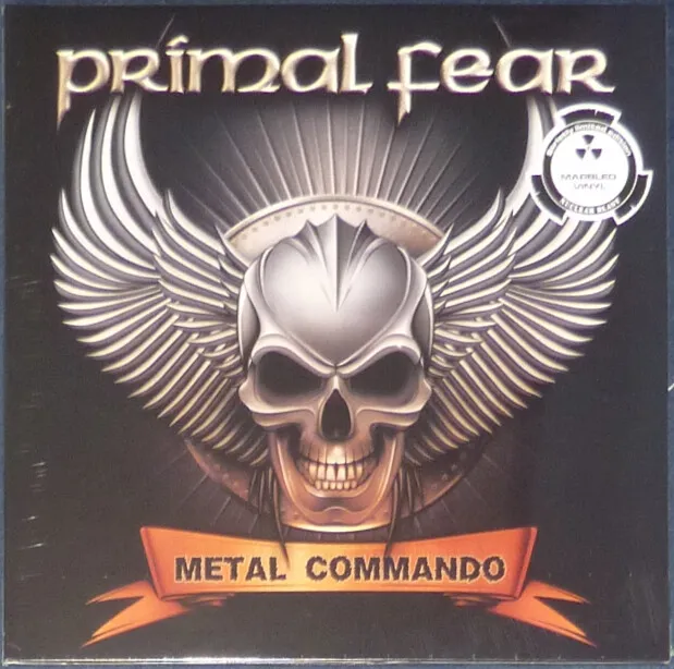 Primal Fear - Metal Commando on Clear with Black marble vinyl.