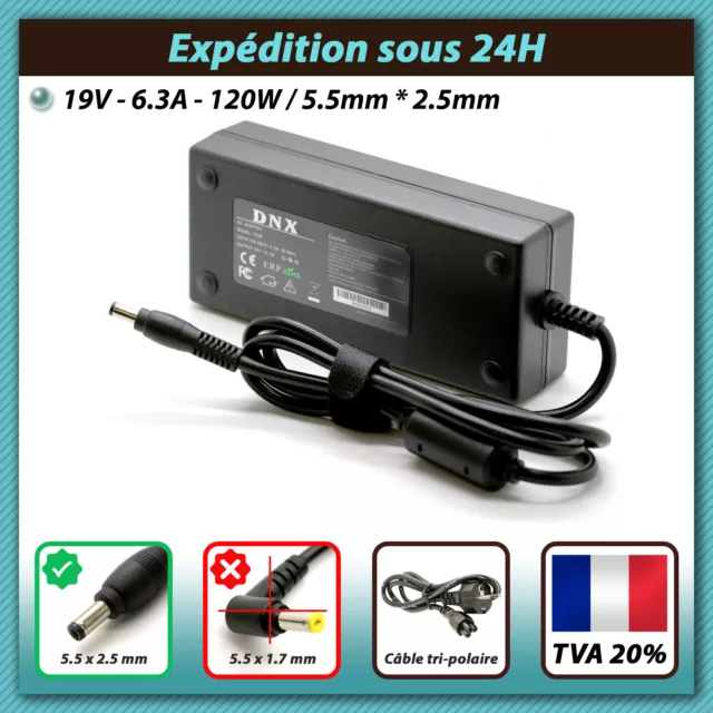 Chargeur Asus PA-1121-28 120W 6.32A 19V,Chargeur ordinateur portable
