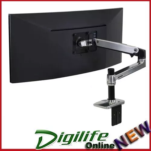 Ergotron LX Desk Mount LCD Arm Polished Aluminum 45-241-026