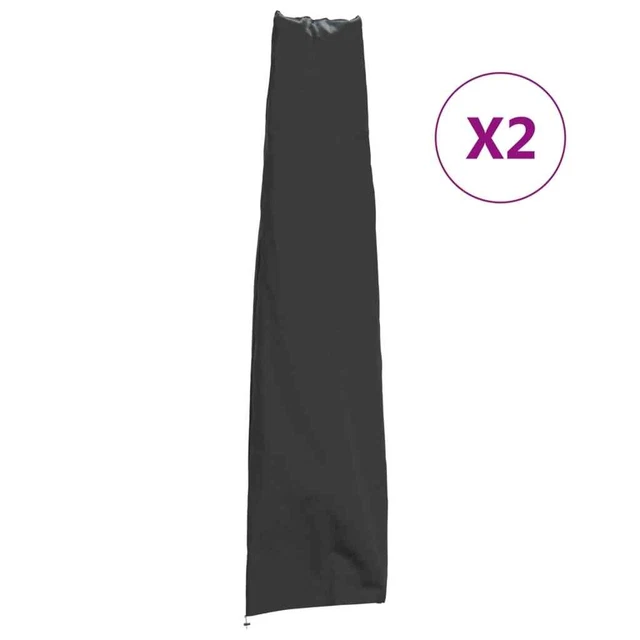 Housses de parapluie de jardin 2 pcs 240x57/57 cm 420D vidaXL