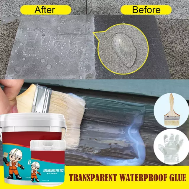 Transparente Wasserdichte Versiegelung NEU Q1D7