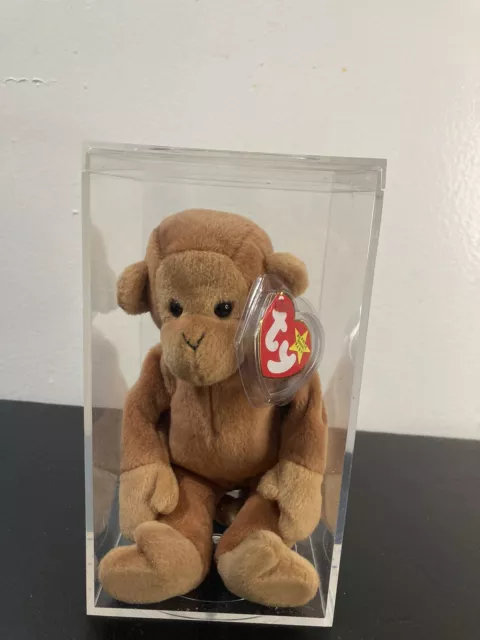 ty Beanie baby Bongo the Monkey RETIRED 1995 tan tail 2