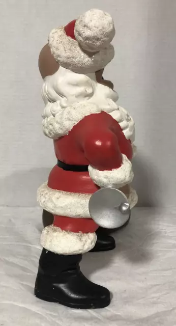 Vintage Santa Claus 1967 MCM Atlantic Mold  Toy Bag Bell Christmas 2