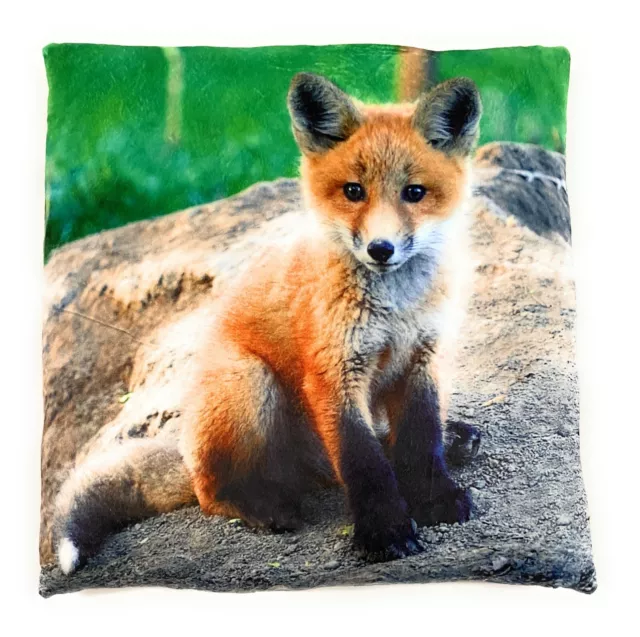 Fuchs Chien Sauvage Forêt Peluche Canapé Lit Déco Ou Douillet Kissen 35x35 CM